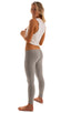 womens low cut designer leggings pilates yoga compression fashion tights in Heather Grey Cotton Lycra; Womens Super Low Rise Fitness Leggings in Heather Grey Co