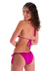 womans low rise side tie brazilian bikini swimsuit sexy swimwear in neon pink; Low Rise Side Tie Brazilian Bikini Bottom in Fuchsia 2; Low Rise Side Tie Brazili