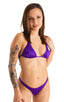 Womens Low Cut Swimsuit Thong Bottom in Royal Purple 1; Womens Low Cut Swimsuit Thong Bottom in Royal Purple 2; Womens Low Cut Swimsuit Thong Bottom in Royal Pu