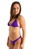 Womens Low Cut Swimsuit Thong Bottom in Royal Purple 1; Womens Low Cut Swimsuit Thong Bottom in Royal Purple 2; Womens Low Cut Swimsuit Thong Bottom in Royal Pu