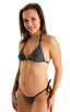 Womens Cheekini Scrunchie Swimsuit Bottom in Shadow Peep Show 1; Womens Cheekini Scrunchie Swimsuit Bottom in Shadow Peep Show 2; Womens Cheekini Scrunchie Swim