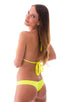Micro Booty Short Swim Bottom in Chartreuse, Front View; Micro Booty Short Swim Bottom in Chartreuse, Rear View; Special Order Notice; Micro Booty Short Swim Bo