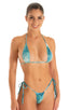 Micro G String Side Tie Bikini Bottom in Super ThinSkinz Cascade 1; Micro G String Side Tie Bikini Bottom in Super ThinSkinz Cascade 2; Micro G String Side Tie