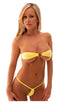 Band-Aid Bandeau Top in Blazing Orange 1; Band-Aid Bandeau Top in Blazing Orange 2; Band-Aid Bandeau Top in ThinSKINZ Buttercup 3