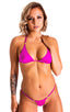 womens micro g string thong swimsuit bikini with rhinestones in Fuchsia barbie neon pink; Mini Micro G String Bikini Bottom in Fuchsia 2; Mini Micro G String Bi