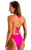 womens swimwear moderate coverage high cut swimsuit bikini in hot pink; Moderate High Cut Bottom in Fuchsia 2; Moderate High Cut Bottom in Fuchsia 3; Moderate H