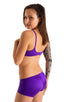 Womens Boy Cut Swim Shorts in Royal Purple 1; Womens Boy Cut Swim Shorts in Royal Purple 2; Womens Boy Cut Swim Shorts in Royal Purple 3; Womens Boy Cut Swim Sh
