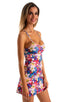 Cover Up Mini Dress in White Hibiscus 1; Cover Up Mini Dress in White Hibiscus 2; Cover Up Mini Dress in White Hibiscus 3; Cover Up Mini Dress in White Hibiscus