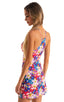 Cover Up Mini Dress in White Hibiscus 1; Cover Up Mini Dress in White Hibiscus 2; Cover Up Mini Dress in White Hibiscus 3; Cover Up Mini Dress in White Hibiscus