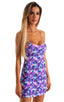 Cover Up Mini Dress in Painted Leaves 1; Cover Up Mini Dress in Painted Leaves 1.5; Cover Up Mini Dress in Painted Leaves 2; Cover Up Mini Dress in Painted Leav