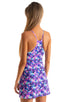 Cover Up Mini Dress in Painted Leaves 1; Cover Up Mini Dress in Painted Leaves 1.5; Cover Up Mini Dress in Painted Leaves 2; Cover Up Mini Dress in Painted Leav
