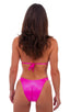 womens high cut brazilian swim suit sexy bikini swimwear in barbie hot pink; Womens High Cut Brazilian Swim Suit bottom in Fuchsia 2; Womens High Cut Brazilian