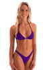 womens high cut brazilian swim suit sexy bikini swimwear in Royal Purple; Womens High Cut Brazilian Swim Suit bottom in Royal Purple 2; Womens High Cut Brazilia