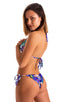 womens sexy side tie cheeky scrunchie bikini swimsuit skinz brazilian swimwear in Illumine multicolor; Side Tie Scrunch Bottom in Illumine 2; Side Tie Scrunch B
