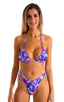 Womens Moderate High Cut Bikini Bottom in Painted Leaves 1; Womens Moderate High Cut Bikini Bottom in Painted Leaves 2; Womens Moderate High Cut Bikini Bottom i
