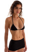 Micro Mini Skirt in Semi Sheer Super ThinSkinz Black, Rear View; Micro Mini Skirt in Semi Sheer Super ThinSkinz Black, Front View; Micro Mini Skirt in Semi Shee