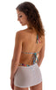 Micro Mini Skirt in Super ThinSKINZ White, Front View; Micro Mini Skirt in Super ThinSKINZ White, Rear View; Micro Mini Skirt in Super ThinSkinz White, Front Al