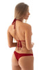 womens sexy t back thong swimsuit low cut micro bikini swimwear in Ruby Red; Low T Back Thong Bottom in Ruby Red 2; Low T Back Thong Bottom in Ruby Red 3; Low T