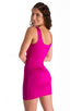 womens sexy mini dress bodycon rock star club sleeveless micro dresses in neon barbie pink; Micro Mini Dress in Fuchsia 2; Micro Mini Dress in Fuchsia 3; Micro