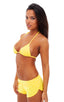 Womens SusieQ Split Short Beach Cover-Up in ThinSKINZ Buttercup 1; Womens SusieQ Split Short Beach Cover-Up in ThinSKINZ Buttercup 2; Womens SusieQ Split Short