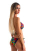 Womens Side Tie Brazilian Bikini Bottom in Tan Through Technicolor 1; Womens Side Tie Brazilian Bikini Bottom in Tan Through Technicolor 2; Womens Side Tie Braz