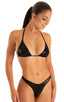 High Cut Thong Bottom in Wet Look Black 1; High Cut Thong Bottom in Wet Look Black 2; High Cut Thong Bottom in Wet Look Black 3; High Cut Thong Bottom in Wet Lo