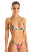 womens swimwear best seller tan through skinny micro brazilian bikini skinz swimsuit in frequency; Skinny Side Rio Bikini Bottom in Frequency Tan Through, Rear