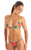 womens swimwear best seller tan through skinny micro brazilian bikini skinz swimsuit in frequency; Skinny Side Rio Bikini Bottom in Frequency Tan Through, Rear