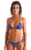 womans tan through low rise side tie brazilian bikini swimsuit sexy swimwear in Bora Bora; Low Rise Side Tie Brazilian Bikini Bottom in Tan Through Bora Bora 2;