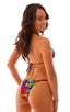 womens swimwear best seller tan through skinny micro brazilian bikini skinz swimsuit in technicolor; Skinny Side Rio Bikini Bottom in Tan Through Technicolor, R