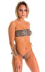 Cozumel Fully Adjustable Brazilian Tanga in Super ThinSKINZ Cheeta, Front View; Cozumel Fully Adjustable Brazilian Tanga in Super ThinSKINZ Cheeta, Rear View; C