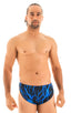 A14 - Mens Swimsuit Cover Up Split Running Shorts - Prints