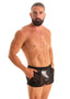 A44 - Mens Tommy Boy Shorts Swim Cover-Up & Beach Shorts with Pockets - Mesh