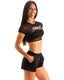 A44W -  Women's Tommy Boy Shorts Swim Cover-Up & Beach Shorts with Pockets - Solids