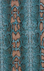 Skinny Side Rio Bikini Bottom in Aqua Python, Front View; Skinny Side Rio Bikini Bottom in Aqua Python, Rear View; Special Order Notice; Skinny Side Rio Bikini 
