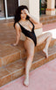 One Piece Zipper in Black, Rear View; One Piece Zipper in Black, Front View; One Piece Zipper in Black, Front Alternative; One Piece Zipper in Black 5; One Piec