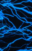 mens micro bikini swimsuit with tiny puckered butt in Laser Blue Lightning print; Micro Pouch - Puckered Back - Rio Bikini in Laser Blue Lightning, Rear View; S