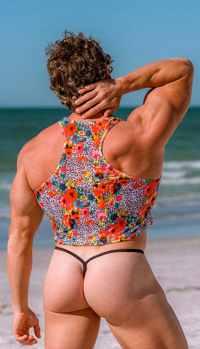 G28 - Men’s Racerback Gym Top - Muscle Fit Cropped Tank