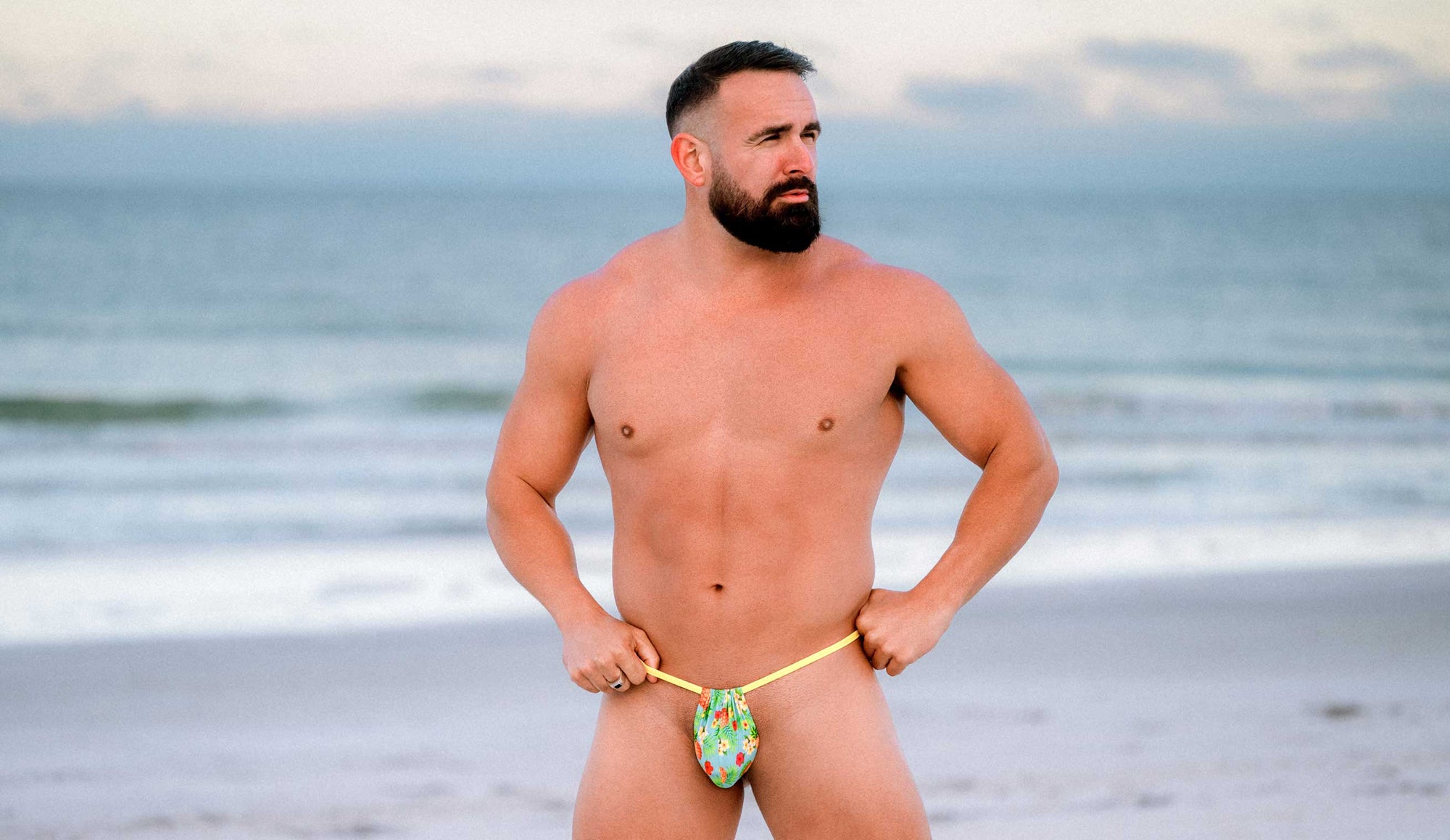 Bold tones yellow beach shot