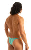 M57 - Mens Skinny Side Skimpy Back Bikini - Solid Sheer Semi Sheer