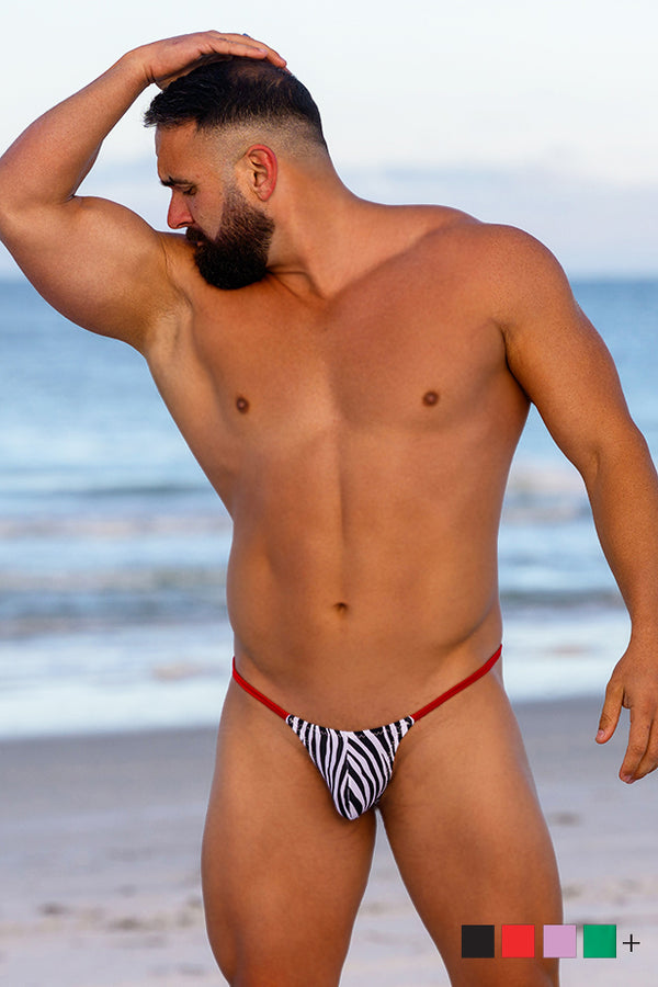 Mens Stuffit Pouch Triangle Back Swimsuits - G-strings