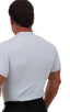 Lycra Tee in Heather Grey poly-cotton-lycra, Front View; Lycra Tee in Heather Grey poly-cotton-lycra, Rear View; Special Order Notice; Lycra Tee in Heather Grey