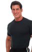 Lycra Tee in Semi Sheer ThinSKINZ Black, Front View; Lycra Tee in Semi Sheer ThinSKINZ Black, Rear View; Special Order Notice; Lycra Tee in Semi Sheer ThinSKINZ