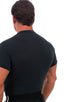 Lycra Tee in Semi Sheer ThinSKINZ Black, Front View; Lycra Tee in Semi Sheer ThinSKINZ Black, Rear View; Special Order Notice; Lycra Tee in Semi Sheer ThinSKINZ