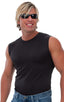 Sleeveless Lycra Muscle Tee in Black, Front View; Sleeveless Lycra Muscle Tee in Black, Rear View; Special Order Notice; Sleeveless Lycra Muscle Tee in Black Fa