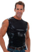 Sleeveless Lycra Muscle Tee in Metallic Mystique Black, Front Alternative; Sleeveless Lycra Muscle Tee in Metallic Mystique Black, Rear Alternative; Special Ord