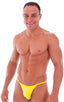 Skinny Side Half Back Swim Suit in Citron, Front View; Skinny Side Half Back Swim Suit in Citron, Rear View; Special Order Notice; Skinny Side Half Back Swim Su