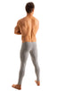 mens  extreme low waist leggings tights in Heather grey cotton lycra; Mens SUPER Low Leggings Tights in Heather grey cotton-lycra 2; Mens SUPER Low Leggings Tig