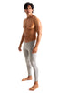 mens low waist leggings tights in Heather Grey Cotton lycra; Mens Low Rise Leggings Tights in Heather Grey cotton-lycra 2; Mens Low Rise Leggings Tights in Heat