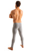 mens low waist leggings tights in Heather Grey Cotton lycra; Mens Low Rise Leggings Tights in Heather Grey cotton-lycra 2; Mens Low Rise Leggings Tights in Heat